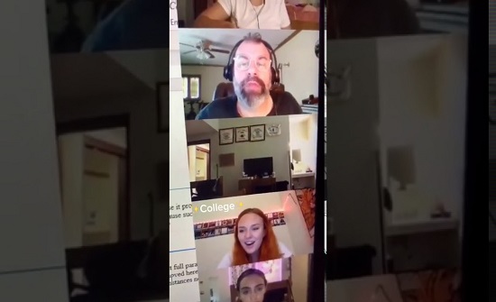 "مقلب افتراضي"... تلميذ "يرعب" أستاذه أثناء بث مباشر! (فيديو) "مقلب افتراضي"... تلميذ "يرعب" أستاذه أثناء بث مباشر! (فيديو)