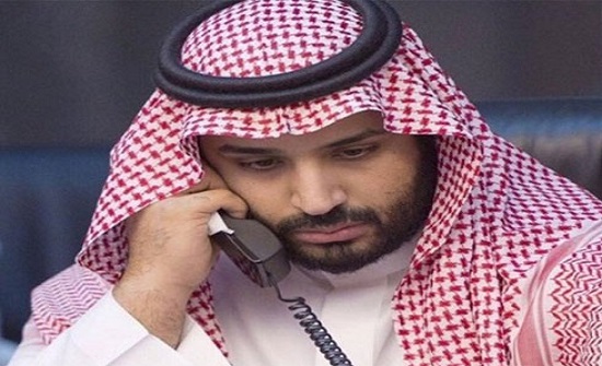 الامير حسين يتلقى اتصالا من ولي العهد السعودي الامير محمد بن سلمان