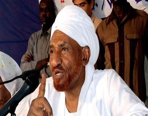 المهدي يلمح إلى مبادرة جديدة لحل أزمة السودان المهدي يلمح إلى مبادرة جديدة لحل أزمة السودان