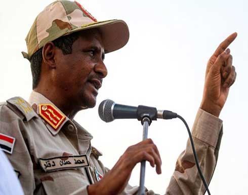 حميدتي يحذر من تفاقم الأزمات.. "السودان بوضع غير مريح" حميدتي يحذر من تفاقم الأزمات.. "السودان بوضع غير مريح"