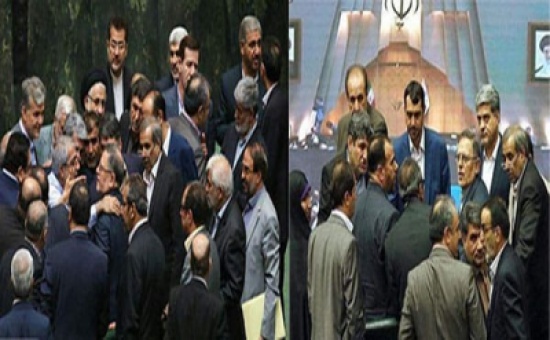 شاهد داخل البرلمان الإيراني.. احتجاجات ومشادات بسبب انهيار العملة لأدنى مستوى في تاريخها شاهد داخل البرلمان الإيراني.. احتجاجات ومشادات بسبب انهيار العملة لأدنى مستوى في تاريخها