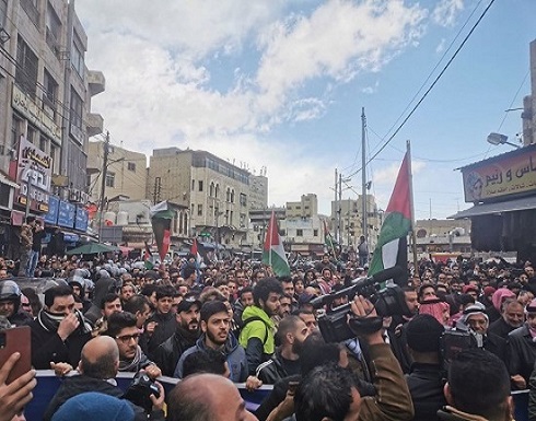 مسيرات حاشدة في الاردن لرفض "صفقة القرن " مسيرات حاشدة في الاردن لرفض "صفقة القرن "