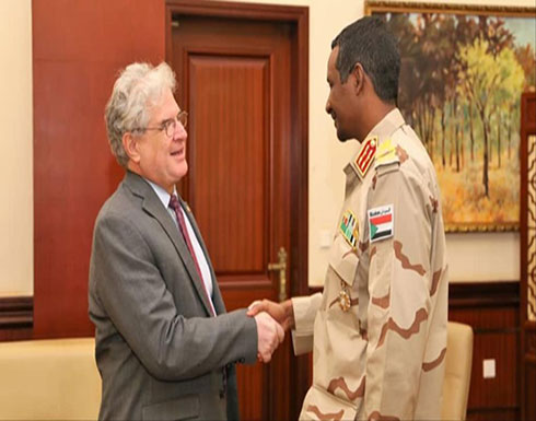 في أول نشاط رسمي.. نائب رئيس المجلس العسكري بالسودان يلتقي دبلوماسيا أميركيا في أول نشاط رسمي.. نائب رئيس المجلس العسكري بالسودان يلتقي دبلوماسيا أميركيا