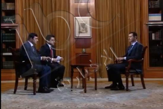 المركز الإعلامي لرئاسة الجمهورية السورية نشر مقاطع منتقاة من مقابلة الأسد مع القناة التركية