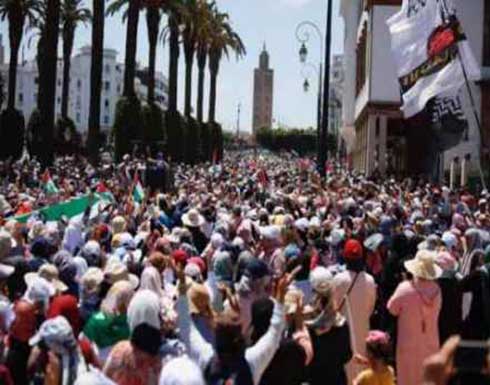 احتجاجات في 39 مدينة مغربية تضامنا مع القدس وغزة احتجاجات في 39 مدينة مغربية تضامنا مع القدس وغزة