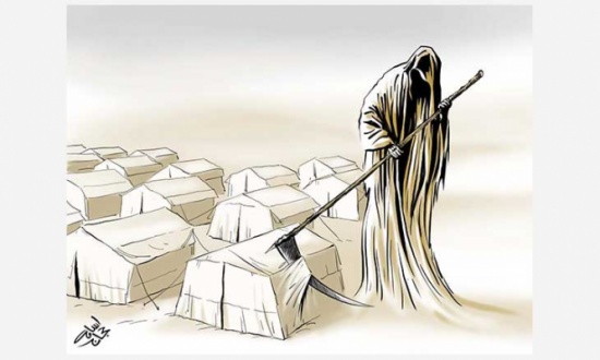 ملاك الموت يزور مخيمات اللاجئين ملاك الموت يزور مخيمات اللاجئين