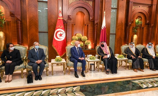 الرئيس التونسي يصل قطر بأول زيارة له منذ توليه منصبه (شاهد) الرئيس التونسي يصل قطر بأول زيارة له منذ توليه منصبه (شاهد)