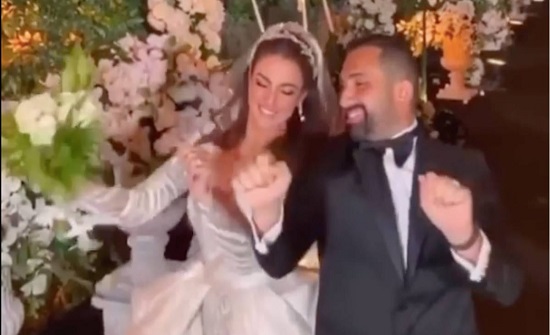 شاهد.. رقص درة وهاني سعد في حفل زفافهما شاهد.. رقص درة وهاني سعد في حفل زفافهما