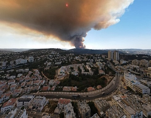 حرائق وإخلاء مستوطنات في القدس المحتلة (شاهد) حرائق وإخلاء مستوطنات في القدس المحتلة (شاهد)