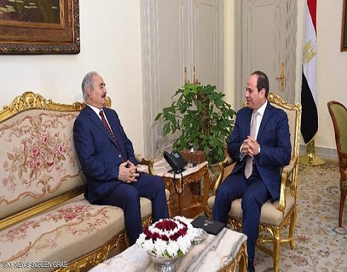 السيسي يستقبل خليفة حفتر في القاهرة السيسي يستقبل خليفة حفتر في القاهرة