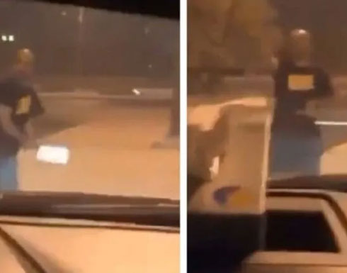 الكويت.. شاهد: رجل يعترض طريق أسرة ويحاول الاعتداء عليهم بالساطور الكويت.. شاهد: رجل يعترض طريق أسرة ويحاول الاعتداء عليهم بالساطور