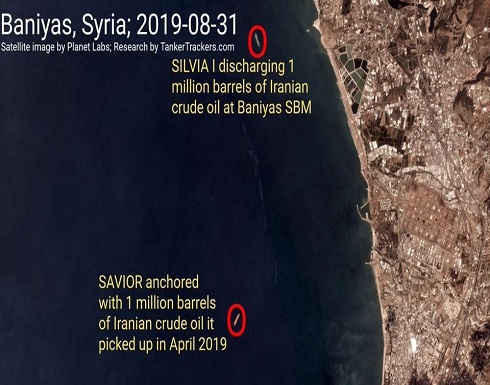 أدريان هائمة.. وناقلة إيرانية تسلم مليون برميل نفط لسوريا
