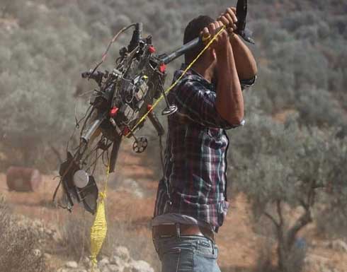 فلسطينيون يستولون على طائرة دورون على جبل صبيح فلسطينيون يستولون على طائرة دورون على جبل صبيح