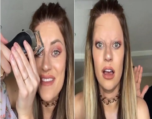 بالفيديو.. عارضة أزياء أمريكية تحلق حاجبيها بآلة حلاقة بالفيديو.. عارضة أزياء أمريكية تحلق حاجبيها بآلة حلاقة