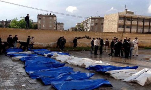 هدوء في حلب لانتشال جثث القتلى على طريق الدائري الشمالي (فيديو)