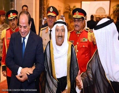 السيسي لأمير الكويت: أمن الخليج من أمن مصر