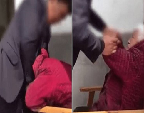 مغربي عاق يعذب والدته المسنة بطريقة وحشية مغربي عاق يعذب والدته المسنة بطريقة وحشية
