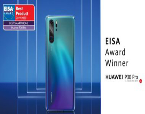 هواوي تفوز بجائزة الجمعية الأوروبية للصورة والصوت EISA للعام الثاني عن هواوي P30 Pro كأفضل هاتف ذكي هواوي تفوز بجائزة الجمعية الأوروبية للصورة والصوت EISA للعام الثاني عن هواوي P30 Pro كأفضل هاتف ذكي