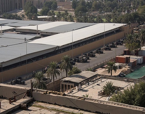 هجوم صاروخي على محيط السفارة الأميركية في بغداد هجوم صاروخي على محيط السفارة الأميركية في بغداد