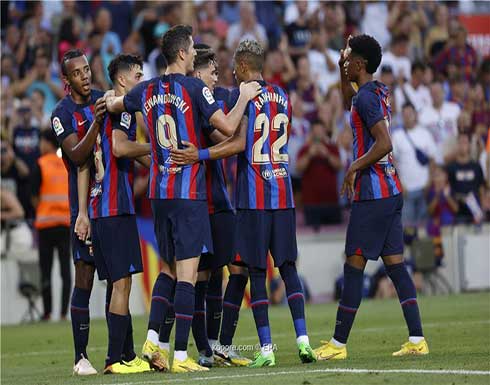 بالصور.. برشلونة يؤكد انتفاضته برباعية جديدة في بلد الوليد بالصور.. برشلونة يؤكد انتفاضته برباعية جديدة في بلد الوليد