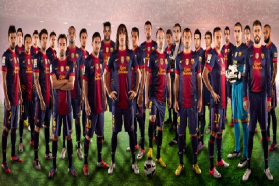 فلسطين تتحضر لاستقبال برشلونة