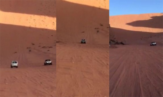 فيديو: شاب يدفعه الزحام لممارسة هواية التطعيس بتبوك