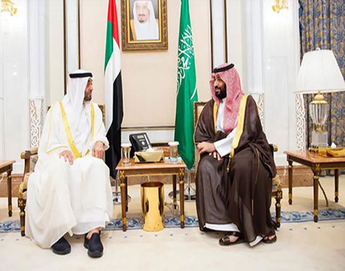 محمد بن سلمان يستقبل محمد بن زايد في منى