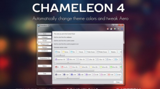 نوافذ متغيرة الألوان في ويندوز تعتمد على حالة الطقس