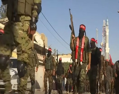 شاهد : مسيرة عسكرية للجبهة الديمقراطية لتحرير فلسطين في غزة شاهد : مسيرة عسكرية للجبهة الديمقراطية لتحرير فلسطين في غزة