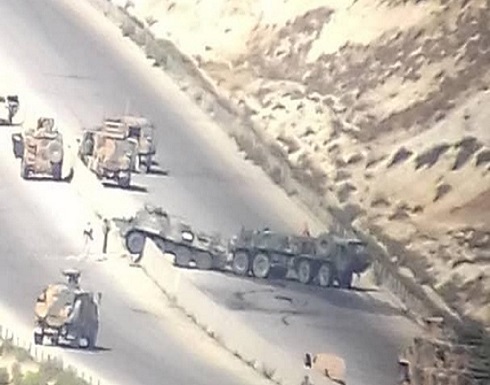 تفجير يستهدف مدرعة روسية على طريق إم 4 بريف إدلب الجنوبي تفجير يستهدف مدرعة روسية على طريق إم 4 بريف إدلب الجنوبي