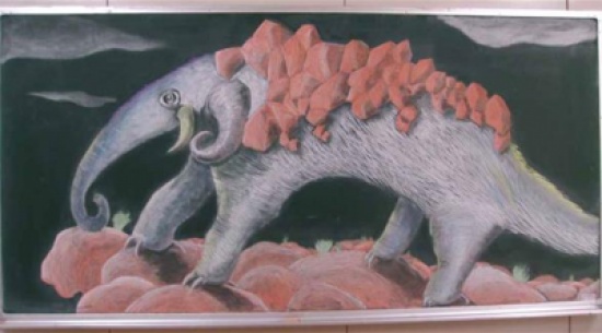 بالصور : تلاميذ اليابان يذهلون صناع السبورات بإبداعات بالطبشور