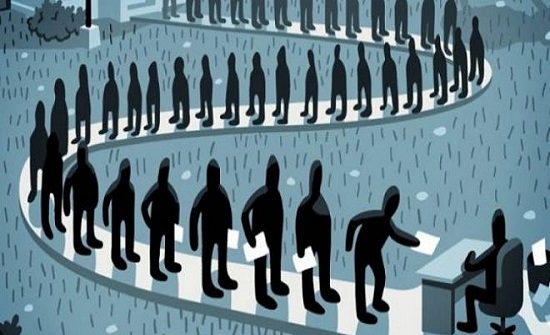 الأردن : 7ر17 % نسبة البطالة عند الذكور و 6ر33 % عند الاناث