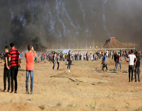 غزة: 11 جريحا جراء اعتداء جيش الاحتلال على مسيرة العودة غزة: 11 جريحا جراء اعتداء جيش الاحتلال على مسيرة العودة