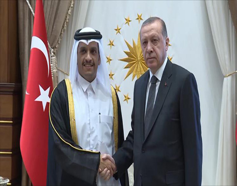 أردوغان يستقبل وزير خارجية قطر