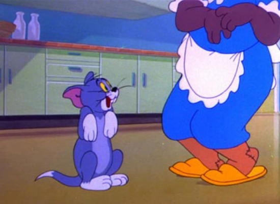 من هي المرأة السمراء التي لم يظهر وجهها في سلسلة توم جيري؟