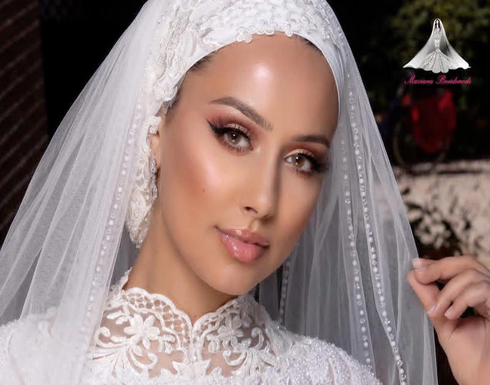 مكياج عروس محجبة بألوان ترابية مكياج عروس محجبة بألوان ترابية