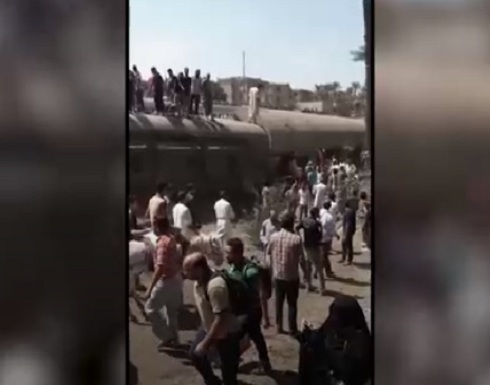 مصر.. عشرات المصابين في خروج قطار عن مساره مصر.. عشرات المصابين في خروج قطار عن مساره