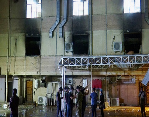 فاجعة مستشفى العراق.. 58 قتيلاً و"ناس قفزت من النوافذ" فاجعة مستشفى العراق.. 58 قتيلاً و"ناس قفزت من النوافذ"