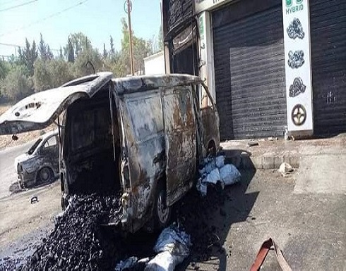 حرق مركبات ومنازل اثر مقتل شاب في شفا بدران .. شاهد حرق مركبات ومنازل اثر مقتل شاب في شفا بدران .. شاهد
