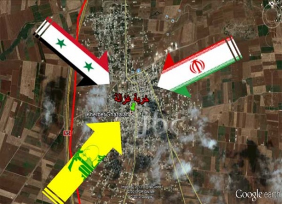 أسباب سقوط " خربة غزالة " بيد الجيش النظامي ( خرائط )