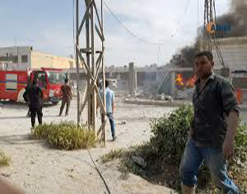 بالفيديو : قتيل وجرحى إثر انفجار سيارة مفخخة في منبج السورية بالفيديو : قتيل وجرحى إثر انفجار سيارة مفخخة في منبج السورية