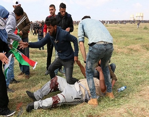 اصابات برصاص الاحتلال في جمعة “إسقاط الصفقة” على حدود غزة اصابات برصاص الاحتلال في جمعة “إسقاط الصفقة” على حدود غزة