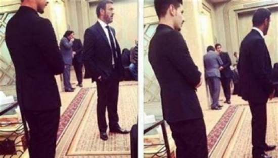 الصورة الأولى من عزاء شقيق كاظم الساهر